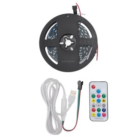 RGB Led Strip Lights 5V USB RGB Led Strip with Remote Control 3 Pin Strip Lights for Home Decoration TV PC Mirror Party