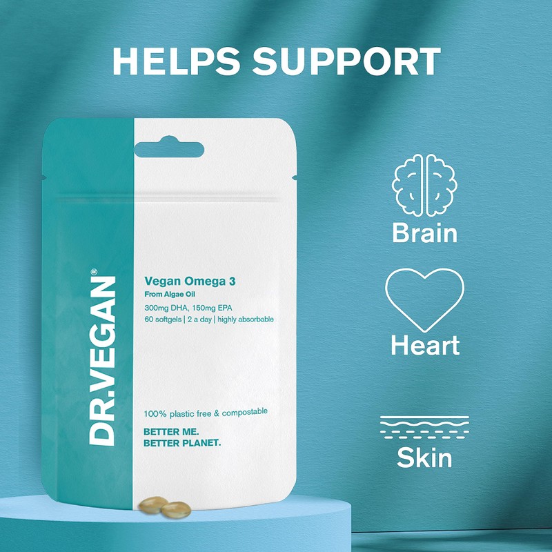 DR.VEGAN Omega 3 | Plant Based Supplements | Vegan Friendly