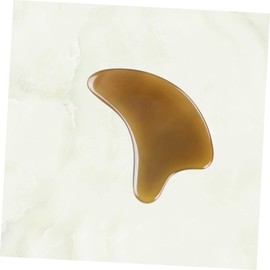 Baluue 2 Pcs Natural Ox Horn Scrapping Board Face Neck Massager Heat Scratcher Tool