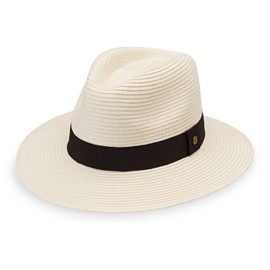Wallaroo Women’s Petite Palm Beach Fedora (Ivory Small) – UPF 50+ UV Protection Sun Hat, Packable, Adjustable, Small Size – Hat for Travel, Beach, Hiking, Outdoor Activities, Gardening, Everyday