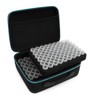 Seed Storage Organizer Box with 120 Slots and Plastic Bottles,