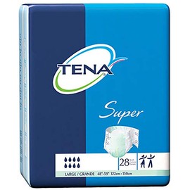 TENA Super Brief Large 48" - 59" (Case of 56)