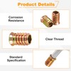 sourcing map 50 Pcs Threaded Insert for Wood, 3/8" -