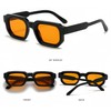 JCTAIFOO Trendy Rectangle Sunglasses Men Women Vintage Rectangular Retro Square