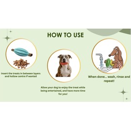 AIDEP | Dog Treat Ball Dispenser | Entertainment, Mental Stimulator & Anxiety Easer | Fun Activity for Boredom | Pet-Safe Durable NOT Breakable Rubber | Dog Puzzle Feeder (Medium & Large Dogs) (blue)