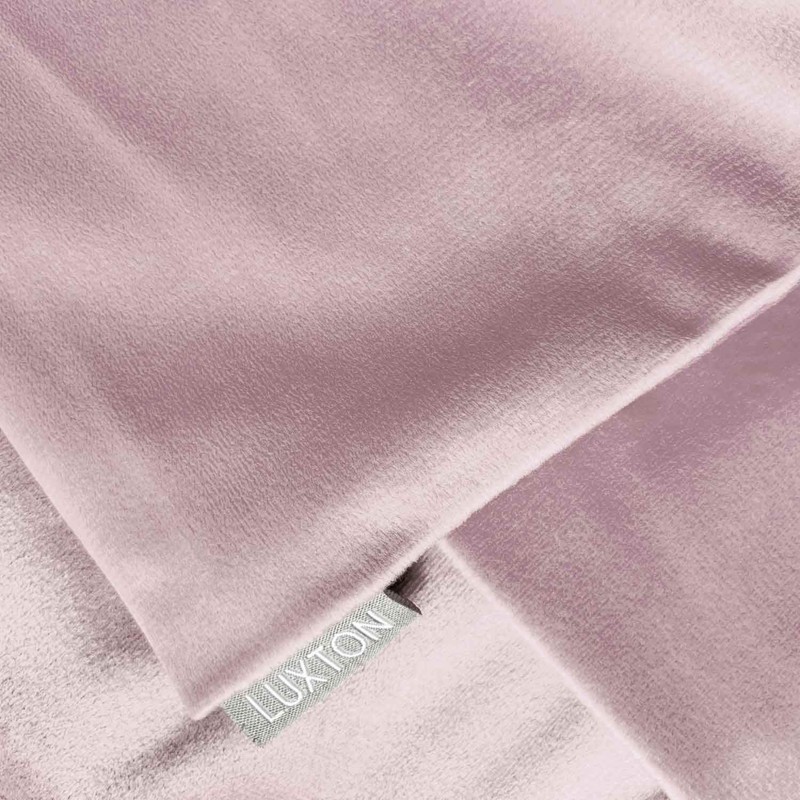Luxton Set of 2 Velvet Square Cushion Covers Light Pink,