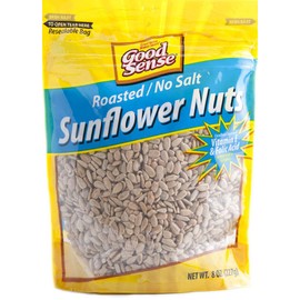 Good Sense Roasted No Salt Shelled Sunflower Seeds, 8 Ounces (Resealable 8oz bag)