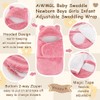 AiWMGL Baby Swaddle Blanket Boys Girls Fleece Winter Warm Adjustable