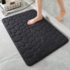 YIHOUSE Memory Foam Bath Mat Cobblestone Bathroom Rugs Super Water