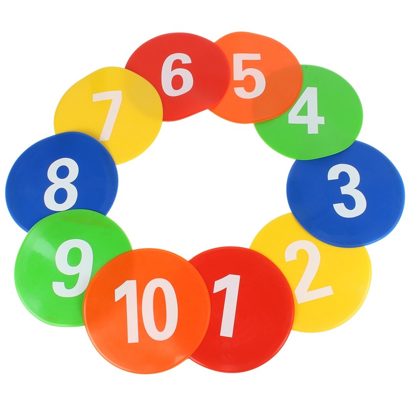 10 Pcs Football Training Equipment Signs Discs Signs Disc Markers