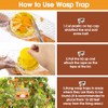 6 Pack Disposable Wasp Traps Outdoor Hanging Carpenter Bee Traps