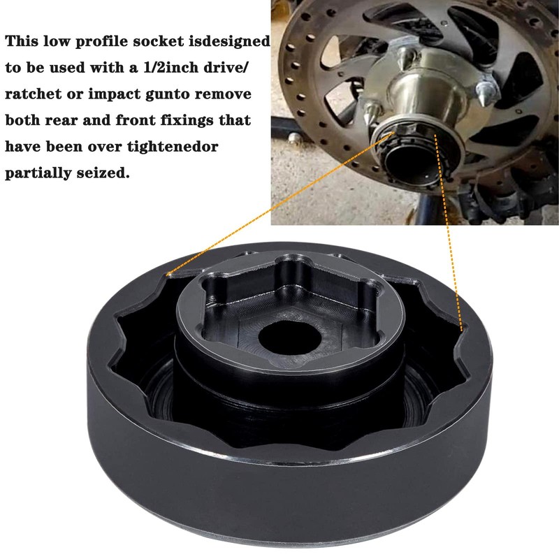 Front Rear Wheel Axle Nut Socket Tool Fits for Ducati