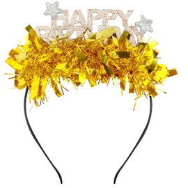 Aprince Happy Birthday Headband Crown for Women & Girls - Party Tiara Decorations