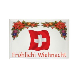 CafePress Swiss Frohlichi...2 Rectangle Magnet, 3"x2" Refrigerator Magnet