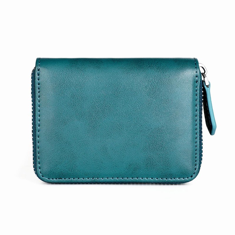 Yocipa Genuine Leather RFID Protection Compak Wallet Small Men's Card