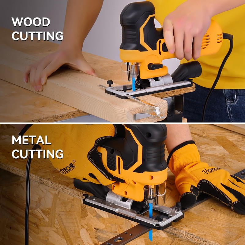 Hotec​he 6.5-Amp Jig Saw Corded 6 Vriable Speed Jigsaw with