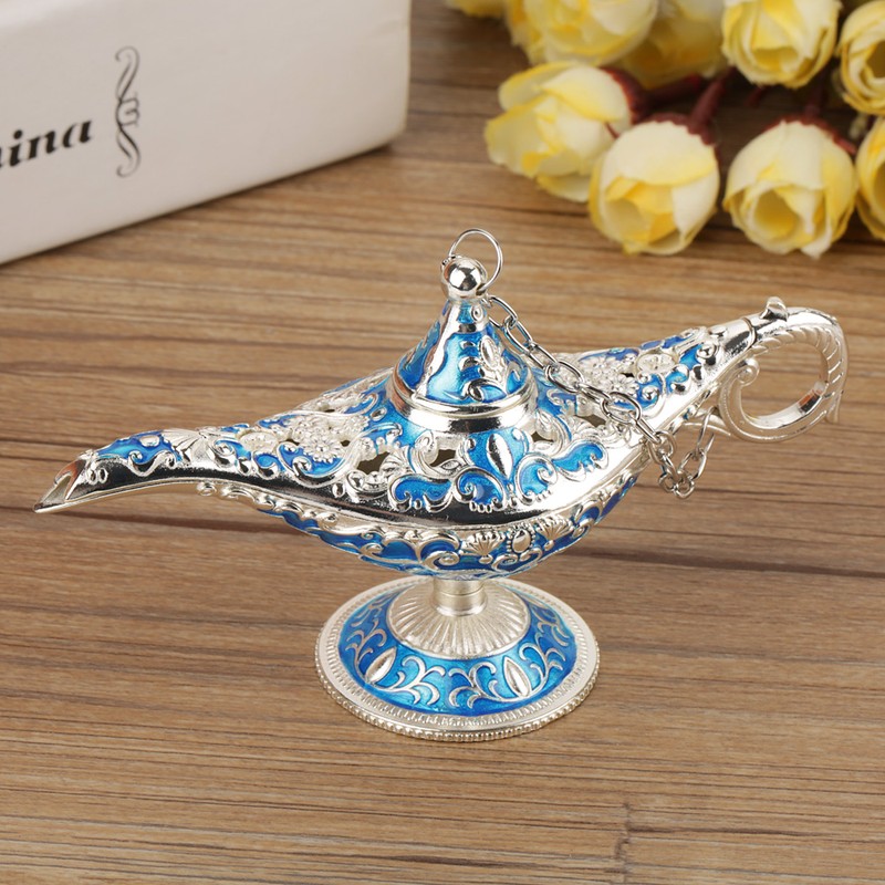 Metal Carved Hollow Legend Lamp Hollow Aladdin Magic Genie Light
