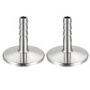 sourcing map 2pcs Stainless Steel 304 KF25 Flange to 8mm