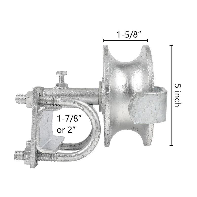 Wmebee Sliding Gate Rollers, Steel Rolling Gate Hardware for 2''