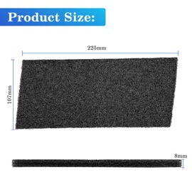 Antoble Filter for Bauknecht Privileg Whirlpool HX 481010354757 Dryer Heat Pump Dryer | 225 x 107 x 8 mm | Sponge Filter Mat Condenser Dryer Foam Filter Sponge (Pack of 4)