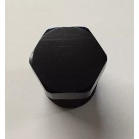 Fasster X827 3/8 NPT End Plug / Fitting Aluminum BLACK
