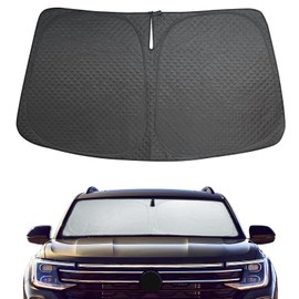 Car Windshield Sun Shade 5 Layers Thick for Volkswagen Atlas 2018-2024 2025 - Front Window Sunshade Sun Visor Accessories - Protector for VW Atlas Vehicle Reflect UV Sun and Heat
