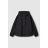 JAJU [JAJU] Women's Crinkly Hood Short Jumper_Black