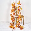 DearHouse 2 Pack Fall Garland Maple Leaf,Hanging Vine Garland Artificial