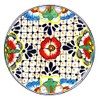 encantada MC281D 8 in. Handmade Pottery Trivet or Wall Hanging,