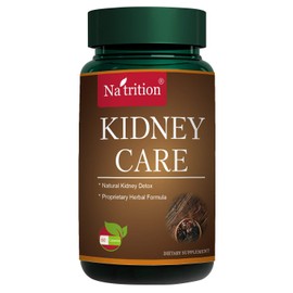 Natrition Kidney Care, Cistanche Tubulosa 240mg, Goji Berry 5:1 Extract, Walnut Extract 100mg, Siberian Ginseng 100mg, and Glossy Privet Fruit 100mg, 90 Easy Swallow Veggie Capsules, 1 Month Supply