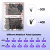 Acthinka DIY Eyelash Extension, 280 Pcs D Curl Cluster Lashes,