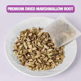 Jarteela - Marshmallow Root Tea Bags - 2g x 36 Count - Premium Dried Althaea Officinalis - Non-GMO - Caffeine-free - Natural Herbal Tea for Digestive & Respiratory Support