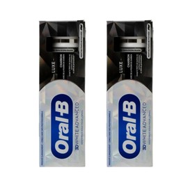 Zahnpasta für Kohle | 2 Stück Zahnpasta mit Aktivkohleaufhellung, Fleckschutz & Emaille-Schutz für 24 Stunden | Erwachsene | recycelbare Tube | 2 x 75 ml