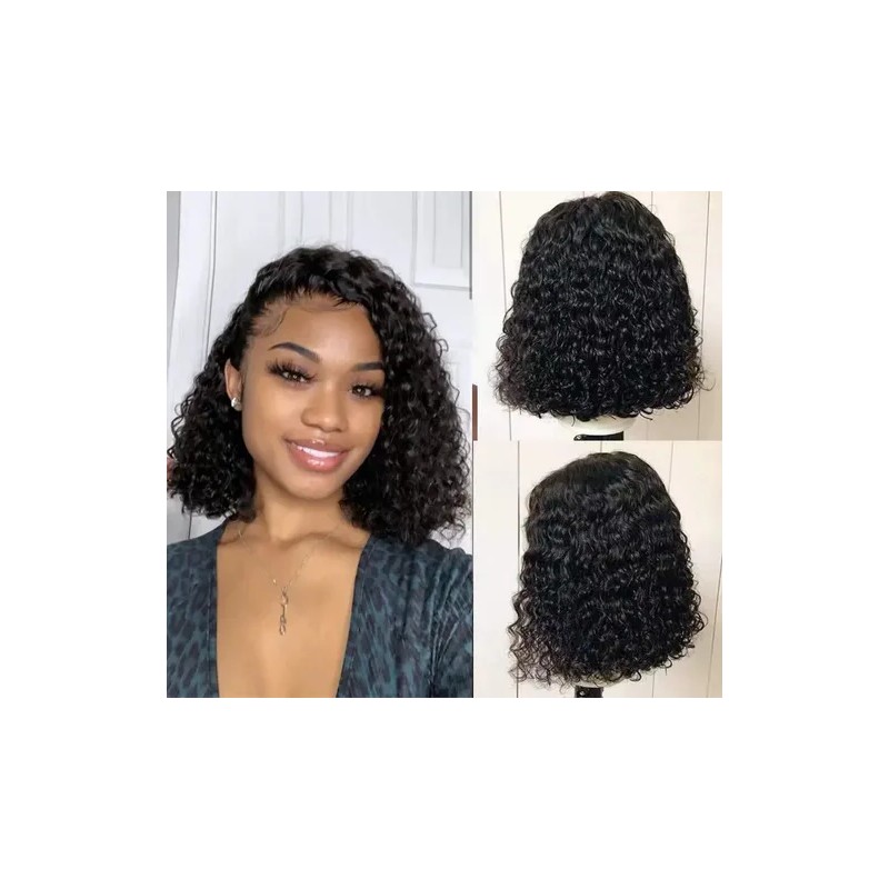 Curly Wig High Temperature Fiber Lace Front High Density
