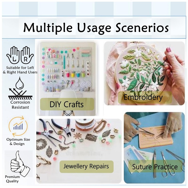 Stainless Steel Suture Stitch Scissors 4.5" Multifunction Shears with Hook