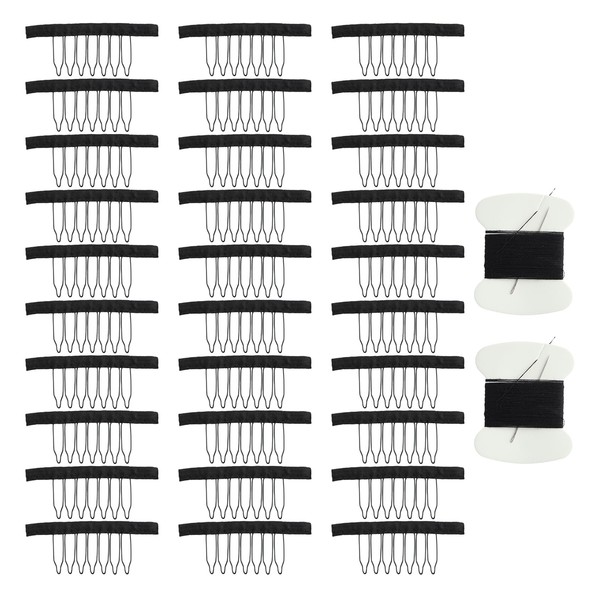 QIYUDA 30 Pcs Wig Clips to Secure Wig No Sew,