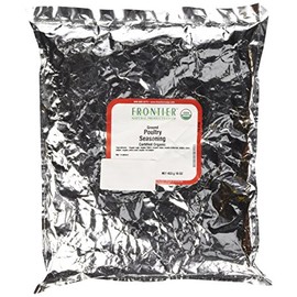 Frontier Co-op Salt-free Poultry Seasoning, 1-pound Bulk Bag, Blend of Sage, Thyme & Onion, Perfect for Poultry & Stuffing
