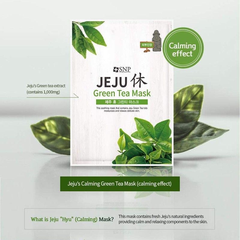 SNP Shining Nature Purity Green Tea Mask Jeju