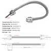 5 Pack Armored Door Loop - TENSSO Stainless Steel Flexible