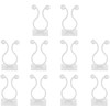 10Pcs White Plant Climbing Wall Self-Adhesive Fixed Clip Climbing Vine