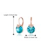 BriLove Elegant Stunning Bella V Drop Earrings, Cubic Zirconia V-Shaped