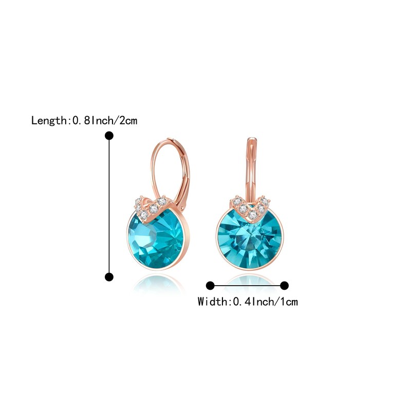 BriLove Elegant Stunning Bella V Drop Earrings, Cubic Zirconia V-Shaped
