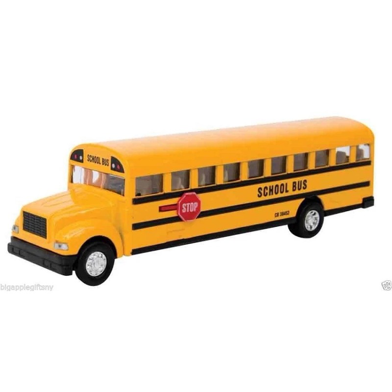 kingsfan 5" NEW Yellow School Bus Diecast Model pull back