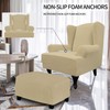 Easy-Going Stretch Wingback Chair Sofa Slipcover 1-Piece Sofa Cover Furniture
