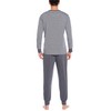 Sykooria Long Men's Pyjamas with Cotton Cuffs, 2-Piece Pyjamas with