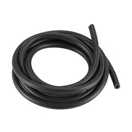 sourcing map Lubricating Oil Hose, 3mm(1/8") ID x 6mm(15/64") OD 4.92Ft/1.5M Rubber Water Hose Pipe Tubing Black