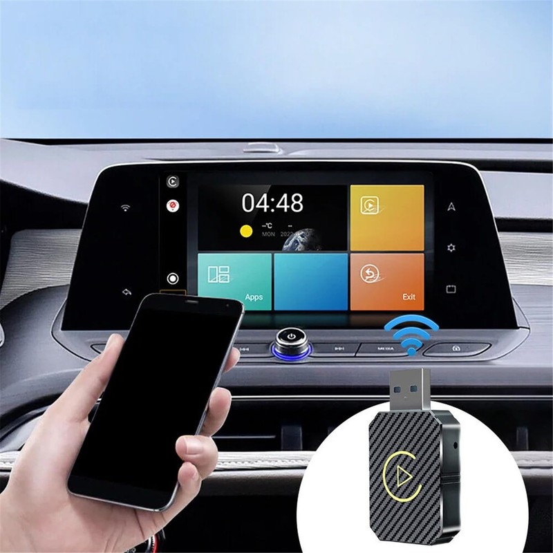 Wireless CarPlay Android Auto Adapter - Type-C USB - Bluetooth