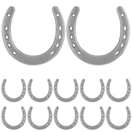 Limbeuuu 12PCS Horse Shoes for Decorations,Lucky Cast Iron Horseshoe Wall Decor,Crafts,Wedding,Birthday,Cowboy Party,Western Party Favors Supplies
