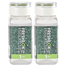 Takeya Chemical Industry Fresh Rock Spice Bottle, 4.3 fl oz (110 ml), Condiment Case, 1 HOLE, Set of 2, Green
