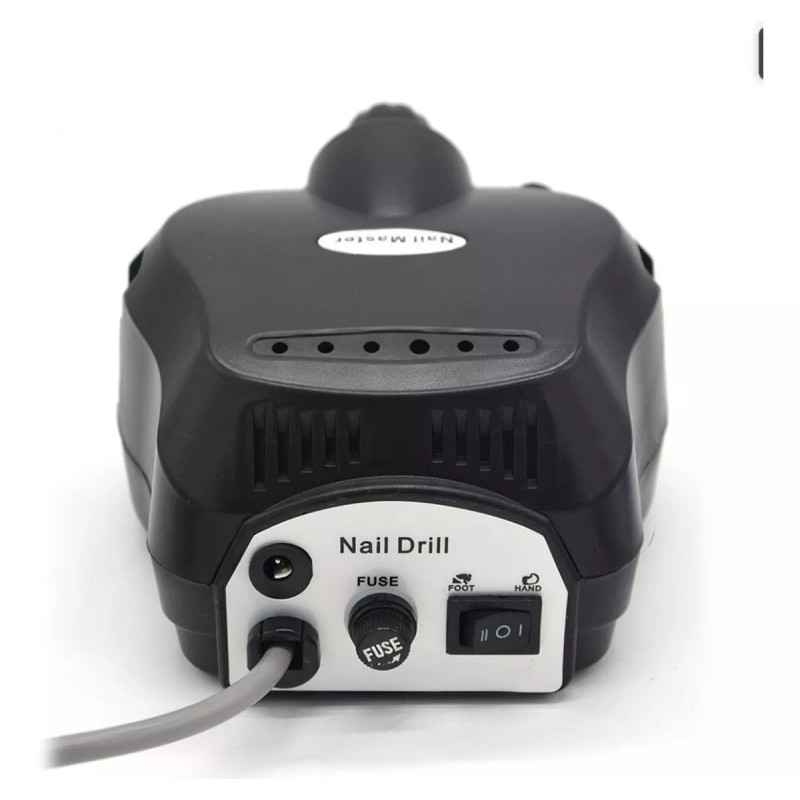 Nail Drill Pulidor Profesional Negro 35,000 Rpm + Kit De